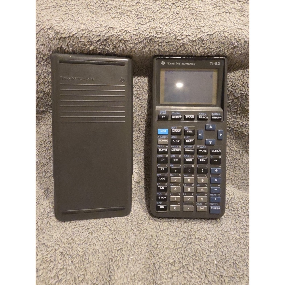 Texas Instrument TI 82 Graphing Calculator W‎ Cover Tested
